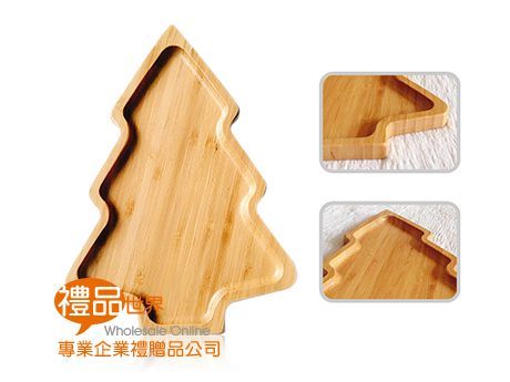 聖誕樹造型竹木餐盤
