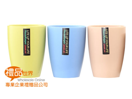 粉漾春色彩陶杯370ml(3入)