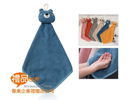 立體動物造型擦手巾