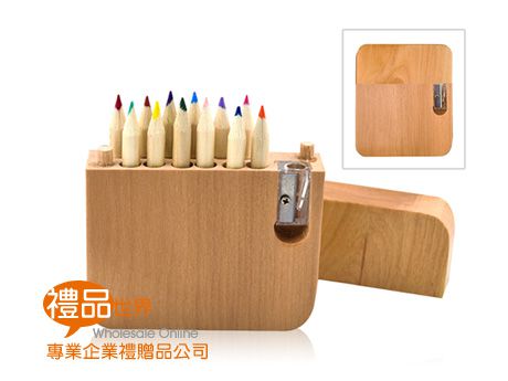 客製化12色鉛筆木盒組