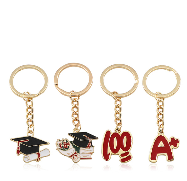 畢業風格造型鑰匙圈
